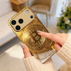 iPhone - Golden Bitcoin Emblem Case