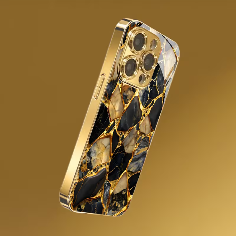 Black Golden Marble Case