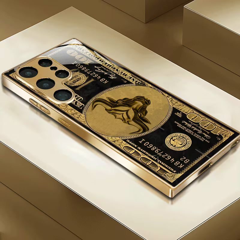 Bull Pattern Gold Plated Case