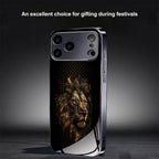 Vintage Lion Electroplated Glass Case