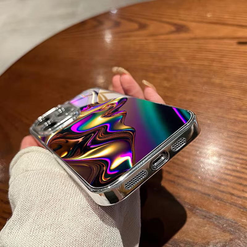 Iridescent Creative Textured Glass  Case