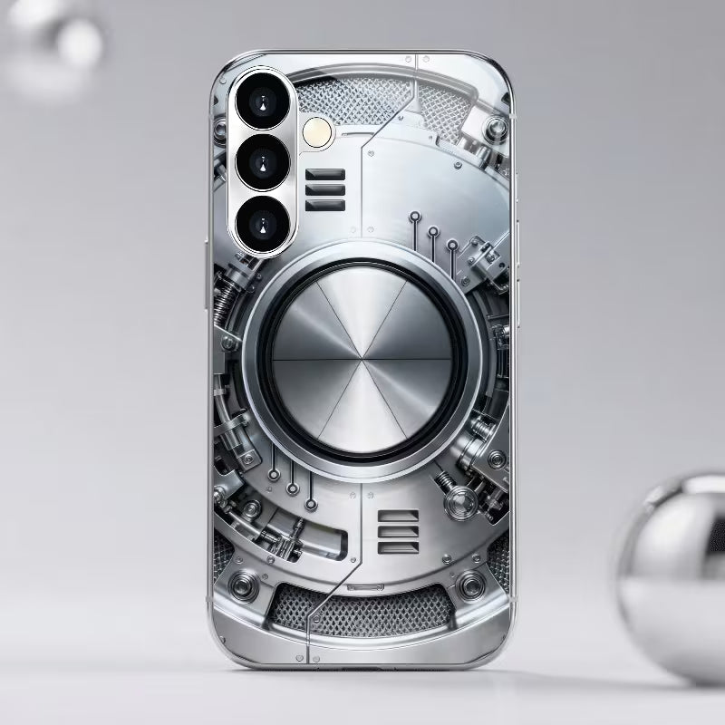 Mechanical Metal Ring Pattern Case