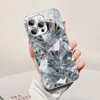 Luxury Metallic Texture Glass Case