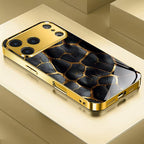 Luxury Golden Textured Electroplated Case