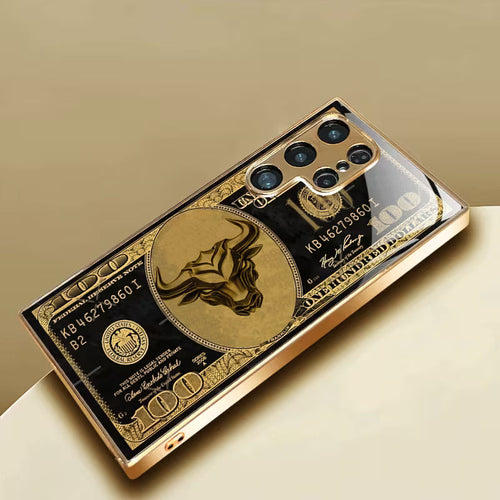 Bull Pattern Gold Plated Case