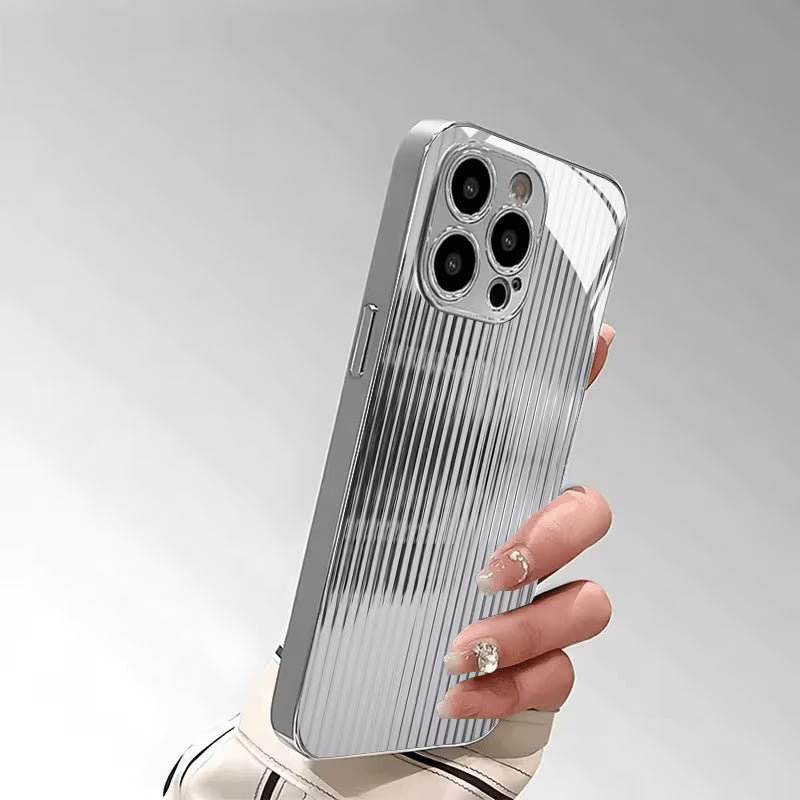 Vertical Stripe Electroplated Case