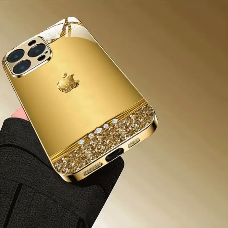 Gold Plated Case With Border Design
