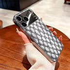 Leather Diamond-Patterned Case