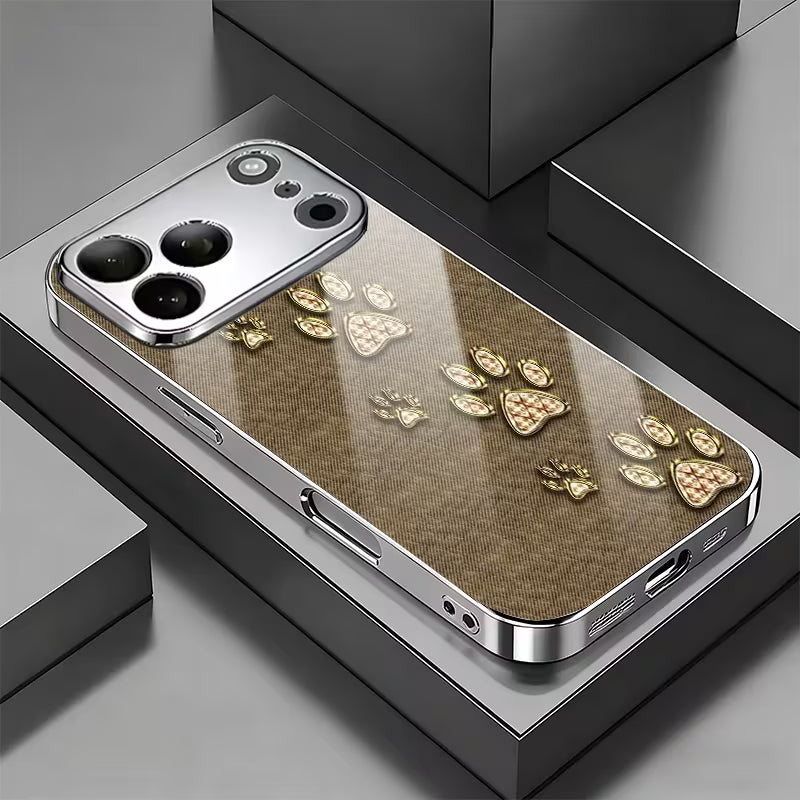 Cute Golden Paw Print Case