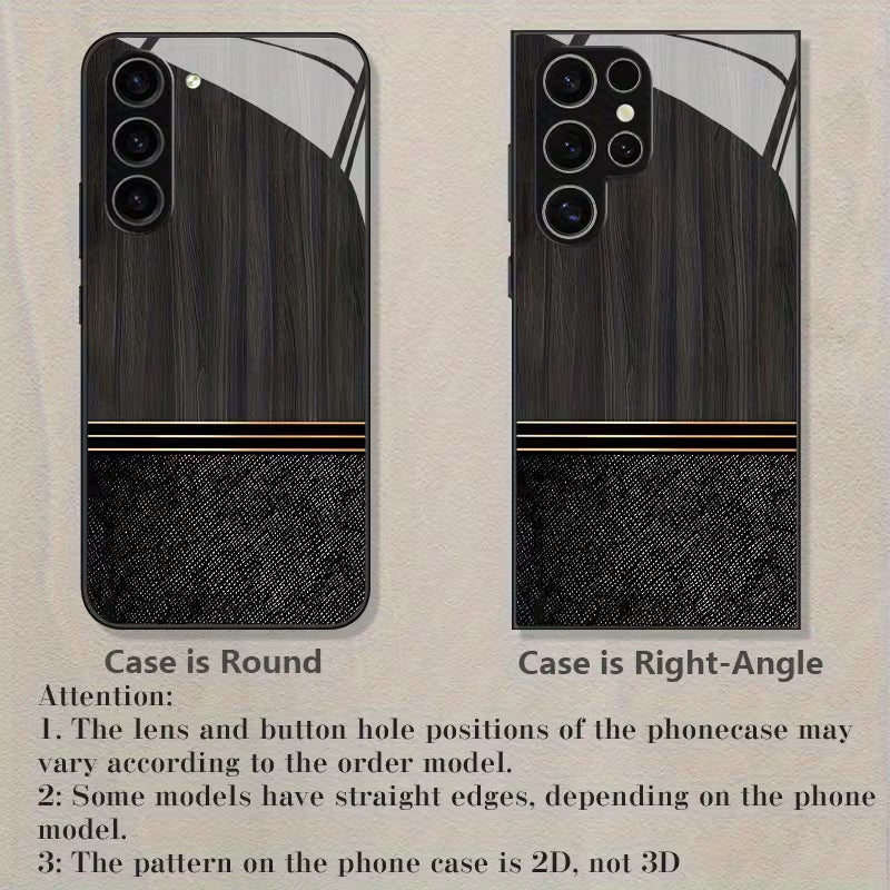 Wood Grain and Fabric Texture Case