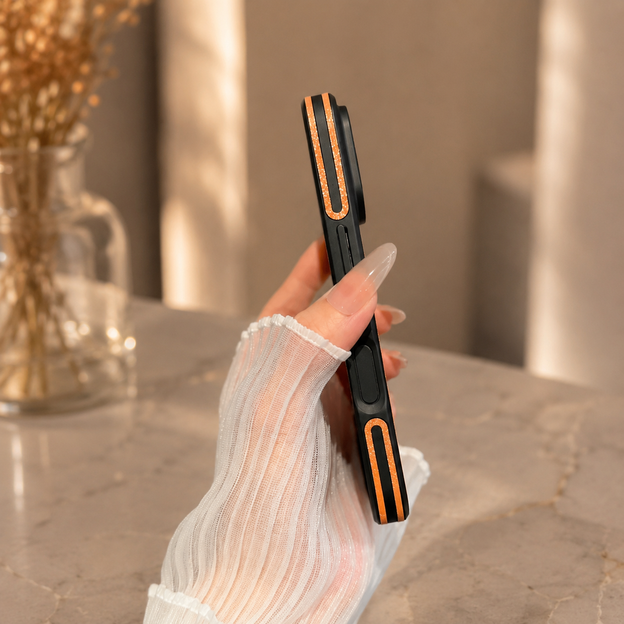 Saffron Shimmer Case