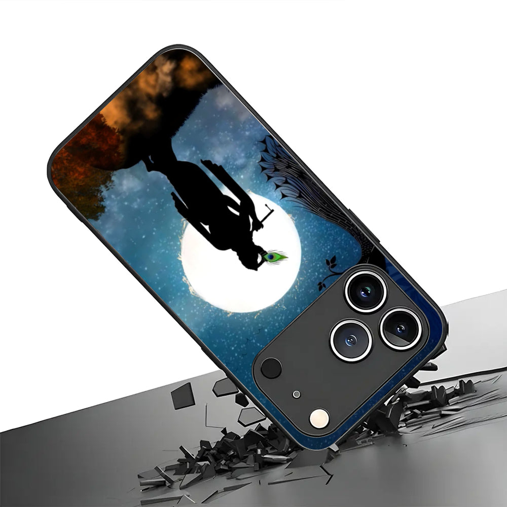 Divine Krishna Silhouette Case