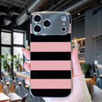 Blush Noir Stripes Case