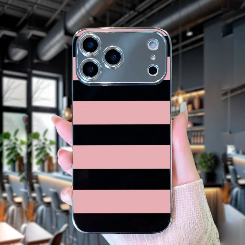 Blush Noir Stripes Case