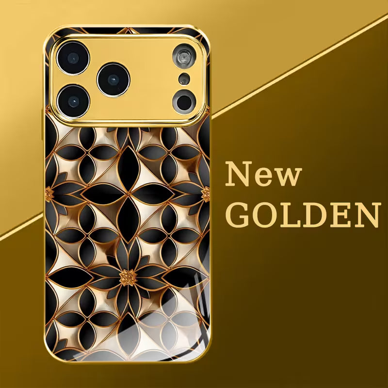 Golden Patterned Electroplated Case