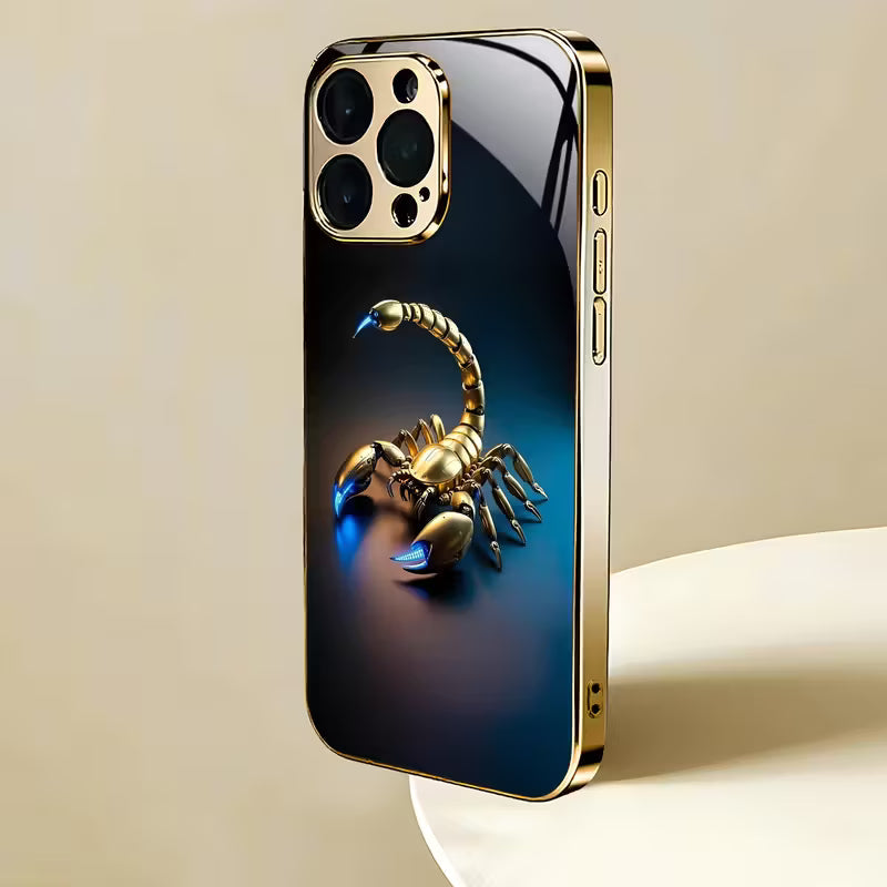 Scorpion Pattern Gold-Plated Case