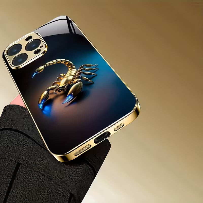 Scorpion Pattern Gold-Plated Case