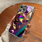 Iridescent Creative Textured Glass  Case