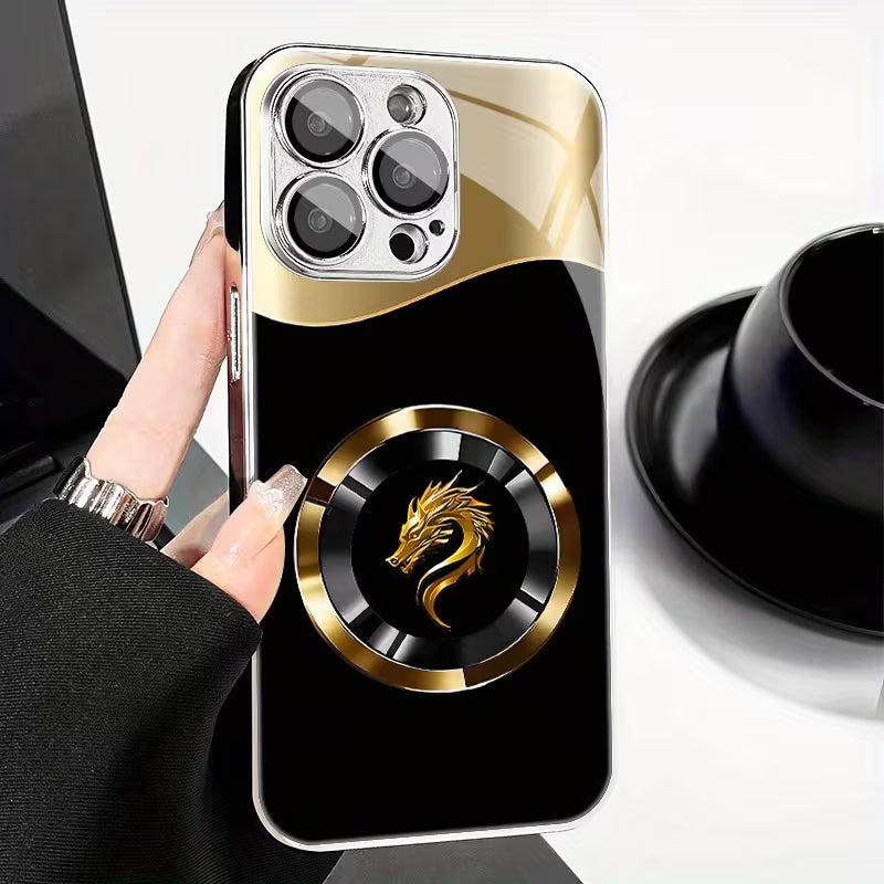 Luxury Metal Ring Dragon Case
