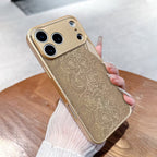 Artistic Golden Thread Rose Pattern Case